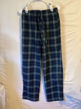 2648 Croft & Barrow Mens Pajama Flannel Lounge Pants Green Plaid Size Small